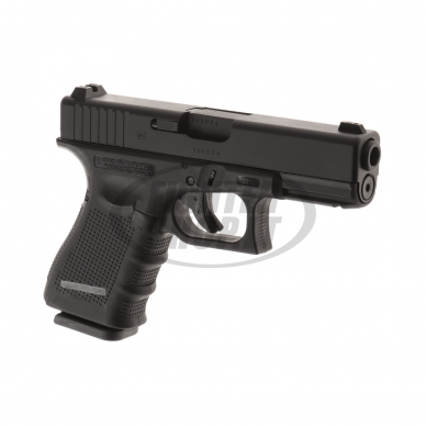 Airsoft - "Glock" Šratasvydžio pistoletas - Glock 19 Gen 4 Metal Version GBB - Black