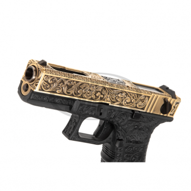 Šratasvydžio pistoletas - WE18C Etched Metal Version GBB - Gold (WE) 3