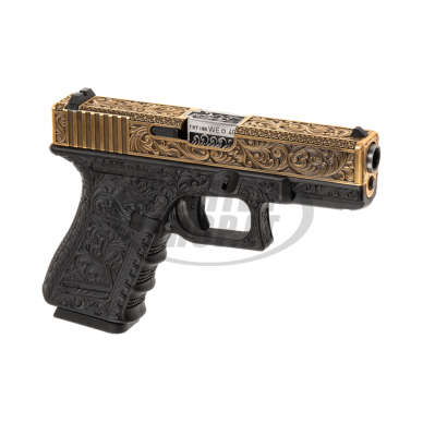Šratasvydžio pistoletas - WE19 Etched Metal Version GBB - ivory (WE)