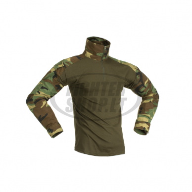 "Invader Gear" Taktiniai marškinėliai - Combat Shirt - Woodland (10214882240)