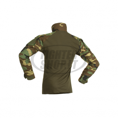 "Invader Gear" Taktiniai marškinėliai - Combat Shirt - Woodland (10214882240) 1