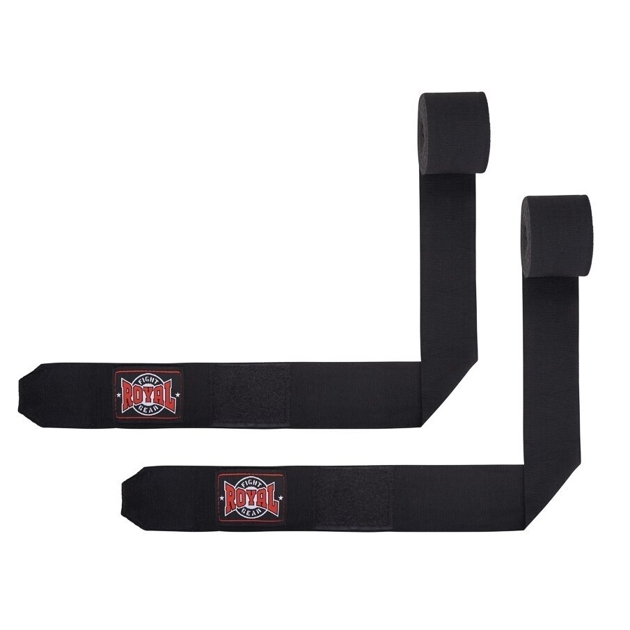"Royal" Elastic Boxing Hand Wraps 4.6m - Black