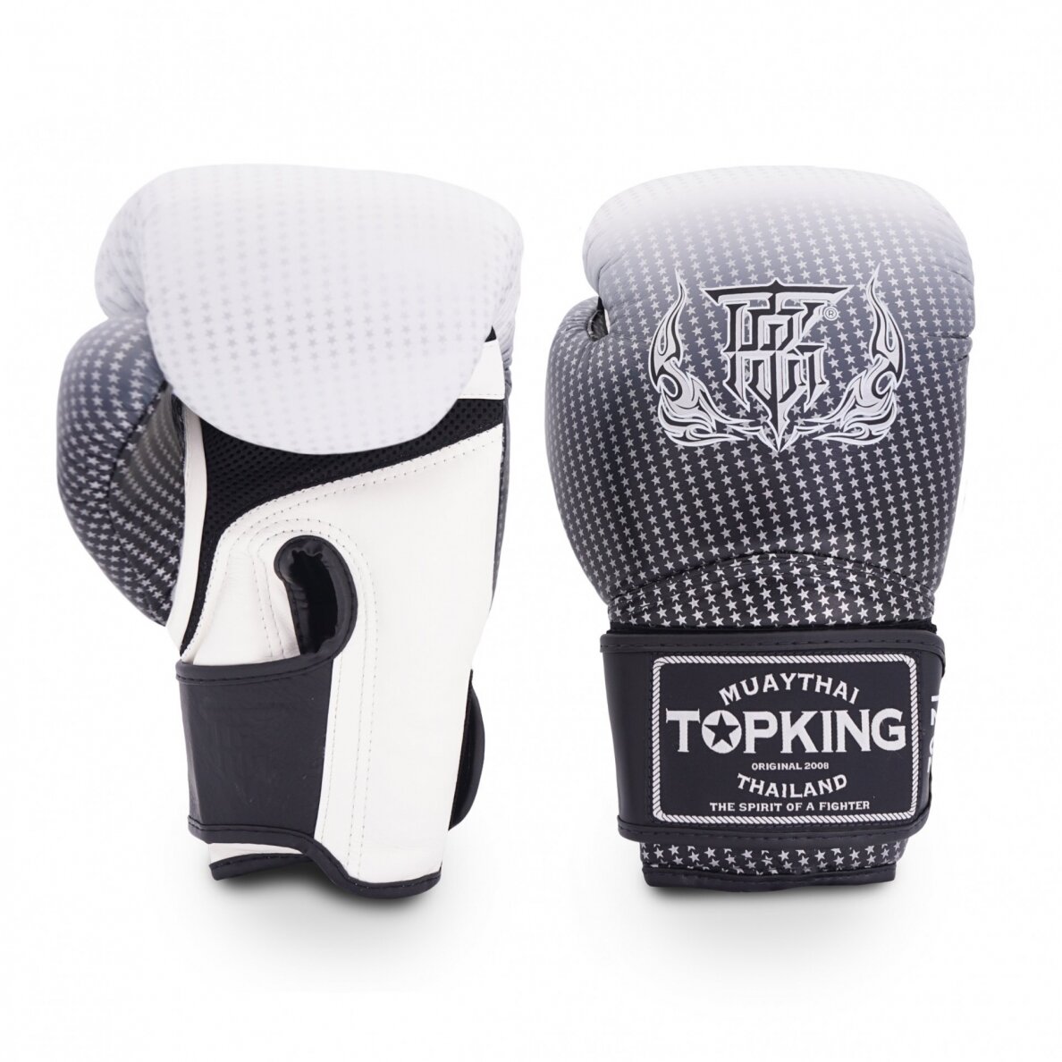 "Top King" Boxing Gloves - Super Star Air - Silver