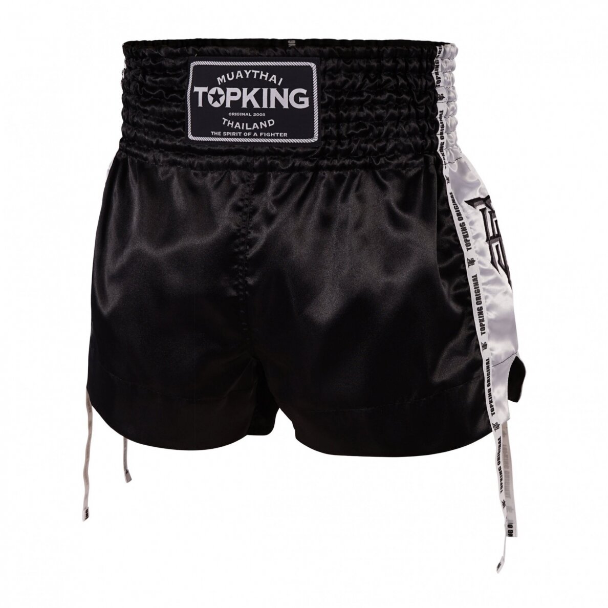 "Top King" K1 / Thai Shorts - Black/White "Top King" K1 / Thai Shorts - Black/White