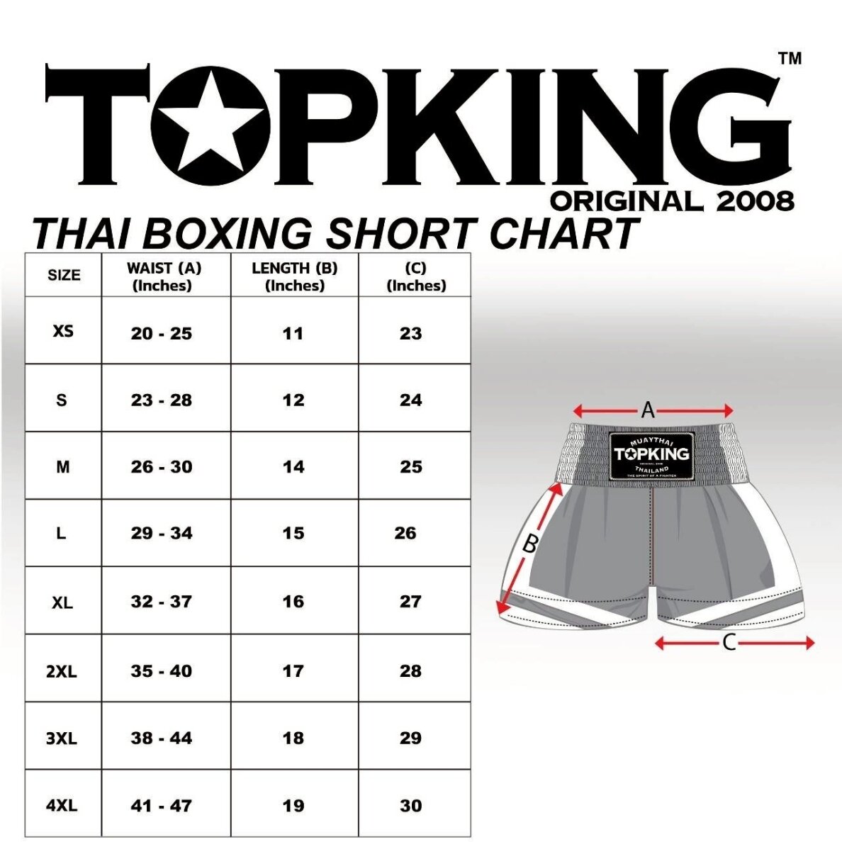 "Top King" K1 / Thai Shorts - Black/White 1 "Top King" K1 / Thai Shorts - Black/White 1