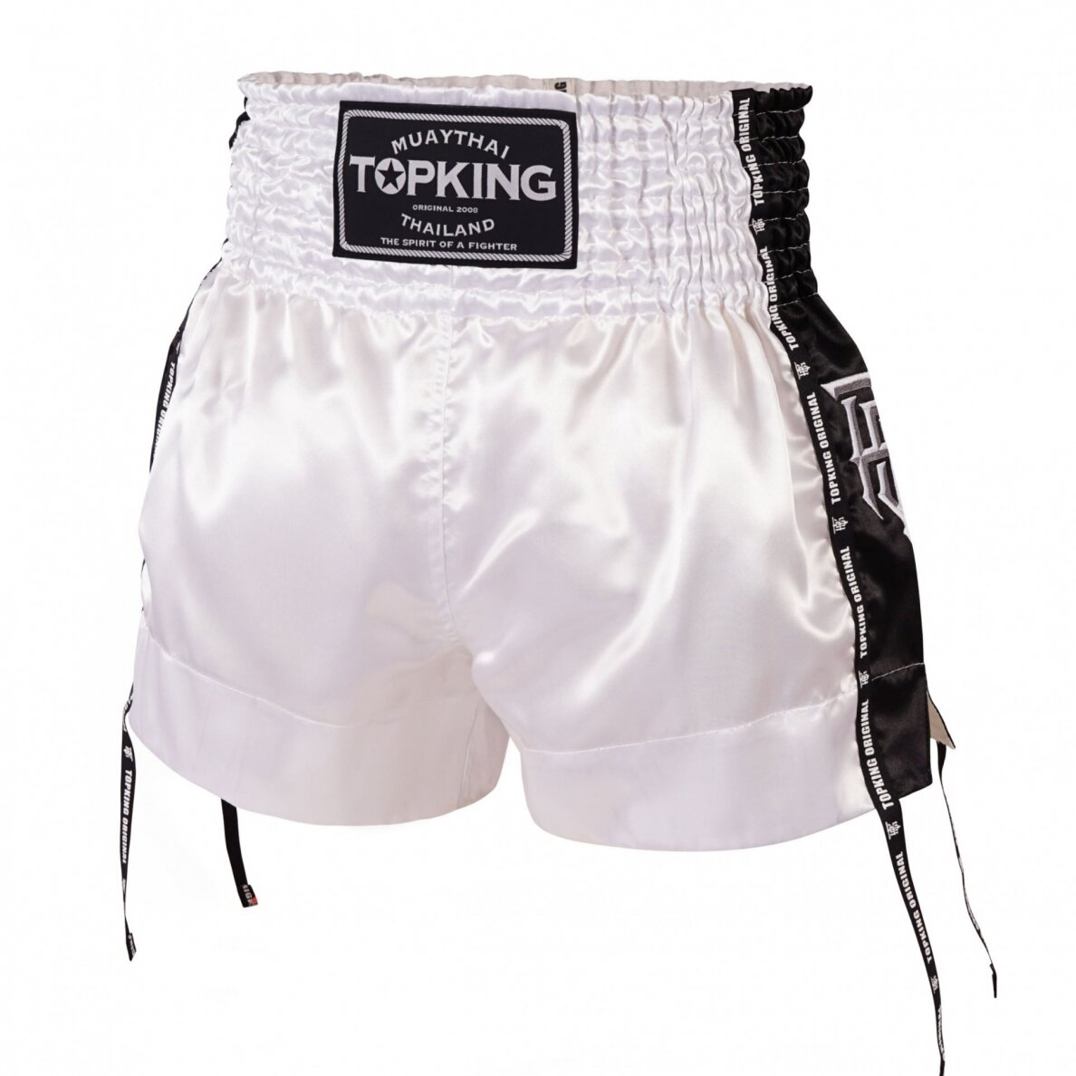 "Top King" K1 / Thai Shorts - White/Black