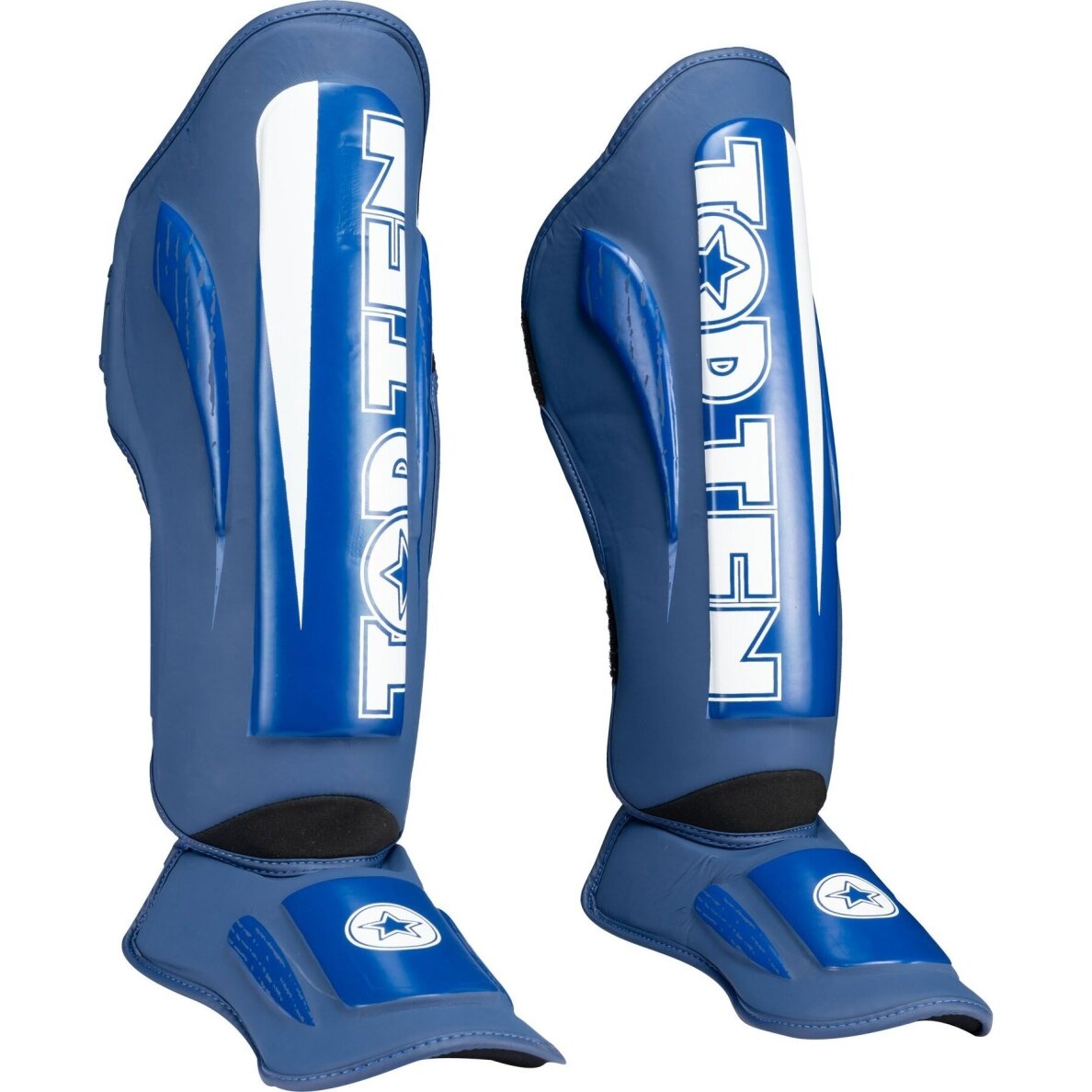 "TopTen" Shin Guards WAKO Marks – Blue