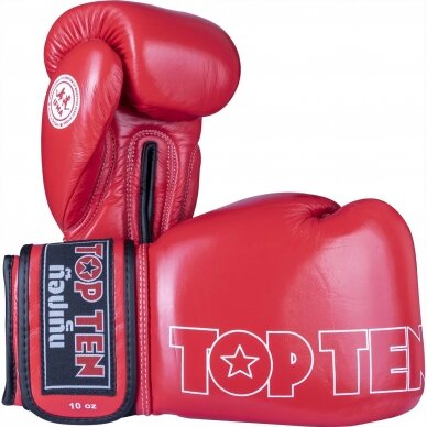 "TopTen" bokso pirštinės Competition IFMA - Red