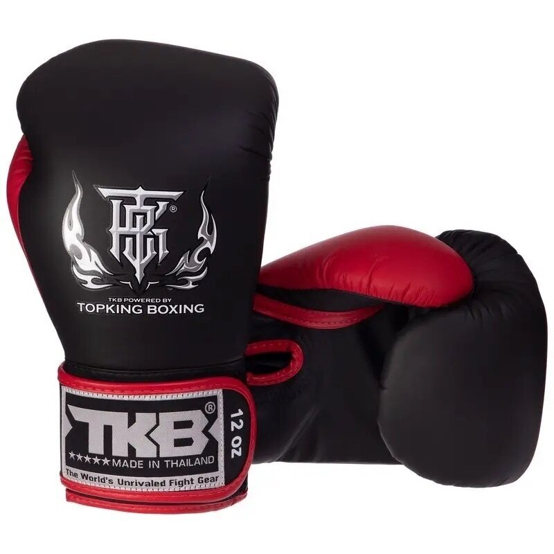 "Top King" bokso pirštinės - Reborn - Black/White/Red 1