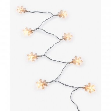 Short 8 LED light string - Snowflake