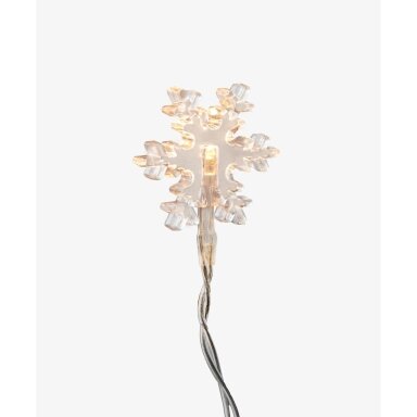 Short 8 LED light string - Snowflake