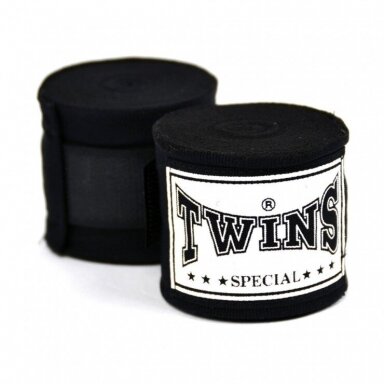 "Twins" elastiniai bintai CH5 - Black (5M)
