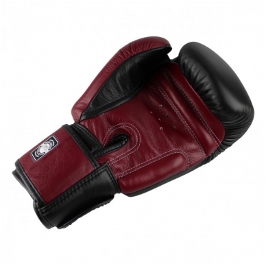 "Twins" bokso pirštinės BGVL3 - Black/Wine Red 2 "Twins" bokso pirštinės BGVL3 - Black/Wine Red 2