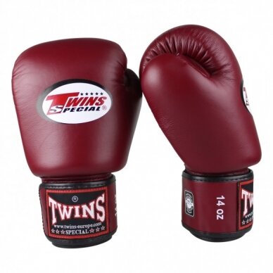 "Twins" bokso pirštinės BGVL3 - Wine Red 1