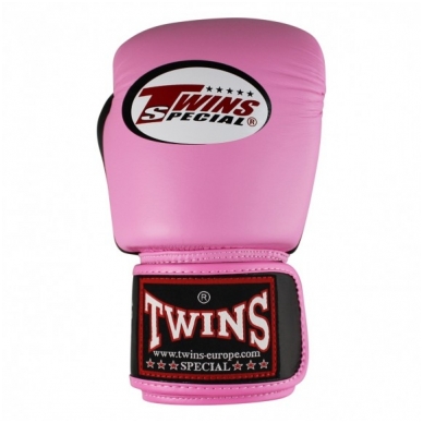 "Twins" bokso pirštinės BGVL3 - Pink/Black 3 "Twins" bokso pirštinės BGVL3 - Pink/Black 3
