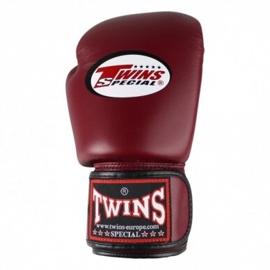 "Twins" bokso pirštinės BGVL3 - Wine Red 3 "Twins" bokso pirštinės BGVL3 - Wine Red 3