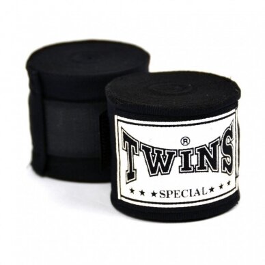"Twins" elastiniai bintai CH5 - Black (5M) "Twins" elastiniai bintai CH5 - Black (5M)