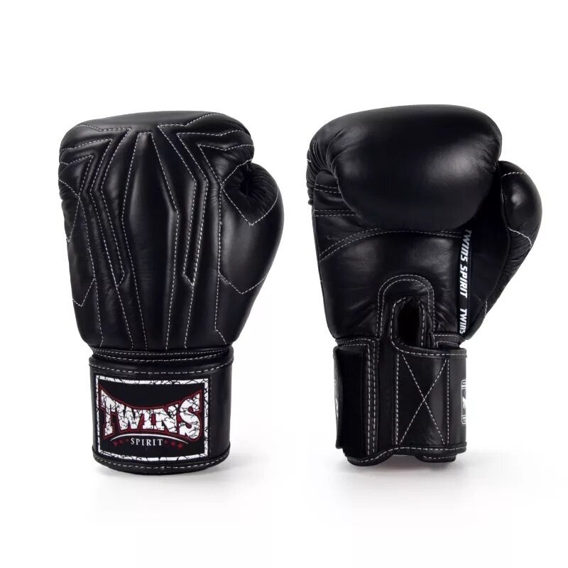 "Twins" Boxing Gloves BGVL14 Extra Design - Black "Twins" Boxing Gloves BGVL14 Extra Design - Black