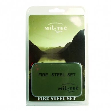 "MIL-TEC" Ugnies skeltuvas - FIRE STEEL SET M.BEHÄLTER (15275000) "MIL-TEC" Ugnies skeltuvas - FIRE STEEL SET M.BEHÄLTER (15275000)