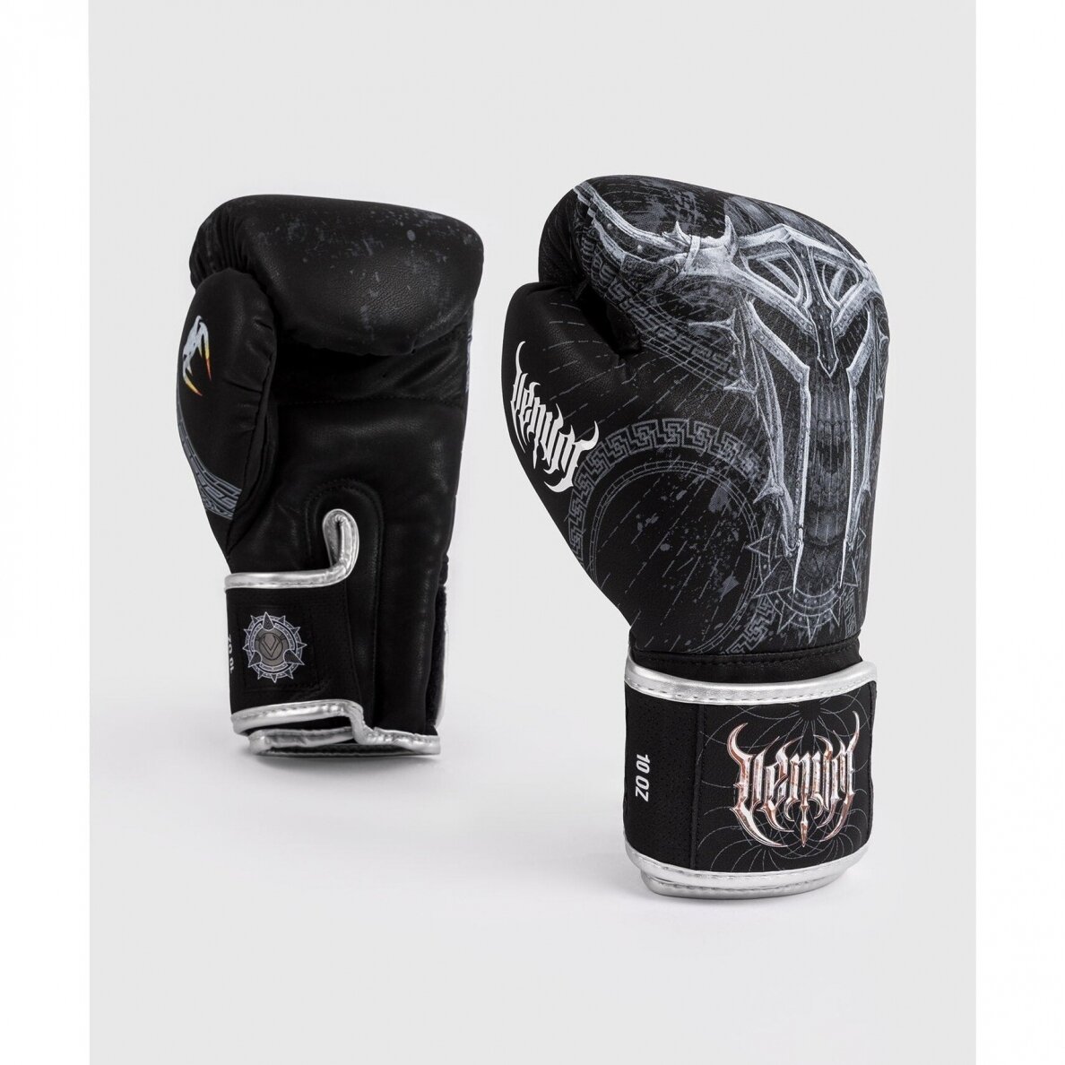 "Venum" Boxing Gloves Gladiator 5.0 - Black/Silver 2