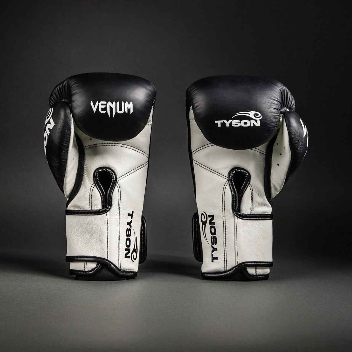 "Venum" Giant 2.0 Mike Tyson Pro Boxing Gloves - Deep Black/Optical White 1