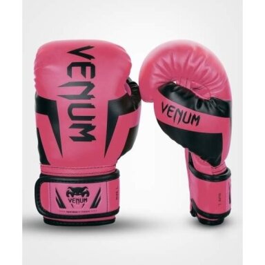 "Venum" Elite Boxing Gloves Kids - Exclusive - Pink/Black