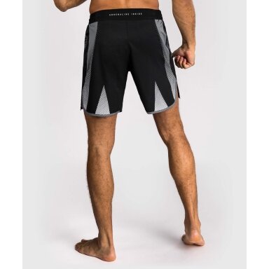 "Venum" Adrenaline Fightshorts - Black/Silver Grey