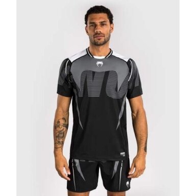 "Venum" Adrenaline Dry Tech T-Shirt - Black/Silver Grey