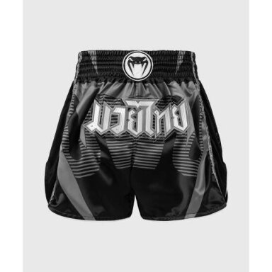 "Venum" Adrenaline Muay Thai Shorts - Black/Silver Grey