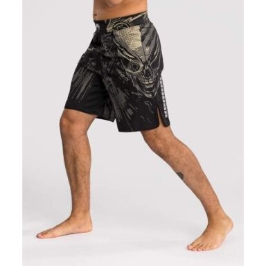 "Venum" Invader Fight Shorts - Black/Sand