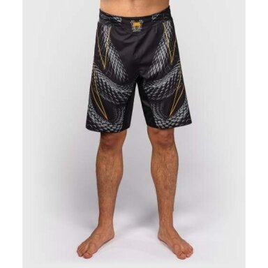 "Venum" Matupa Fight Shorts - Black/Grey/Gold
