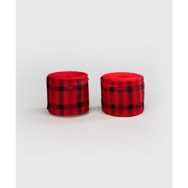 "Venum" Hand Wraps Tartan 4.5m - Fury Red