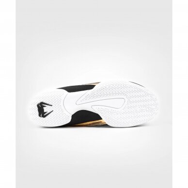 "Venum" Elite Boxing Shoes - Black/White/Gold 8 "Venum" Elite Boxing Shoes - Black/White/Gold 8