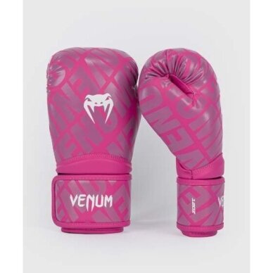 "Venum" Contender 1.5 XT Boxing Gloves - White/Pink 1