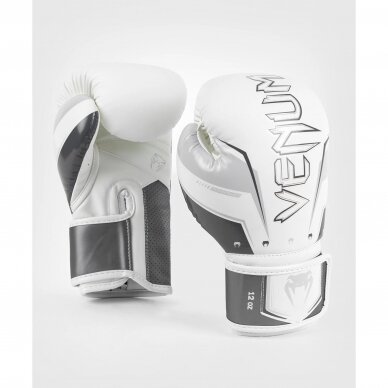 "Venum" bokso pirštinės Elite Evo - Grey/White 1