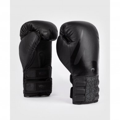 "Venum" bokso pirštinės Reverso - Black/Black 2