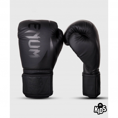 "Venum" Kid's Boxing Gloves Challenger 2.0 - Black/Black