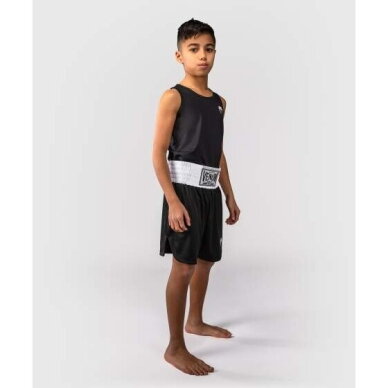 "Venum" Classic Youth Boxing Shorts - Black/White 3
