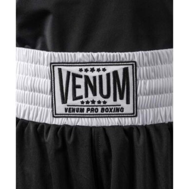 "Venum" Classic Youth Boxing Shorts - Black/White 4