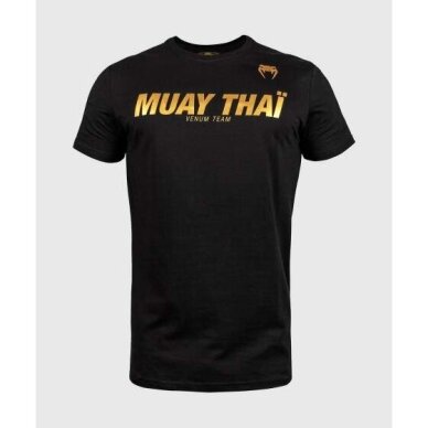 "Venum" Muay Thai VT T-Shirt - Black/Gold "Venum" Muay Thai VT T-Shirt - Black/Gold