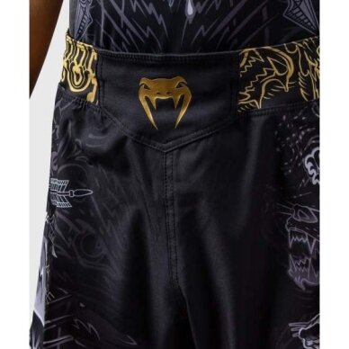 "Venum" Wolf Atak Kids MMA Shorts – Black/Grey 5 "Venum" Wolf Atak Kids MMA Shorts – Black/Grey 5