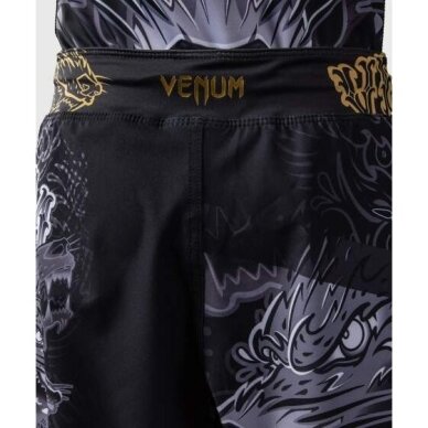 "Venum" Wolf Atak Kids MMA Shorts – Black/Grey 7