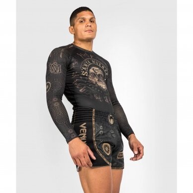 "Venum" MMA/imtynių marškinėliai Santa Muerte - Black/Brown 3