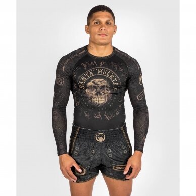 "Venum" MMA/imtynių marškinėliai Santa Muerte - Black/Brown