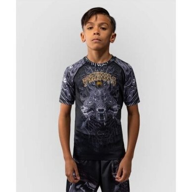 "Venum"Wolf Atak Kids Rashguard - Wolf Atak - Black/Grey "Venum"Wolf Atak Kids Rashguard - Wolf Atak - Black/Grey