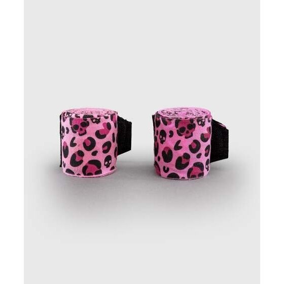 "Venum" Skull Hand Wraps 4.5m - Candy Pink/ Purple