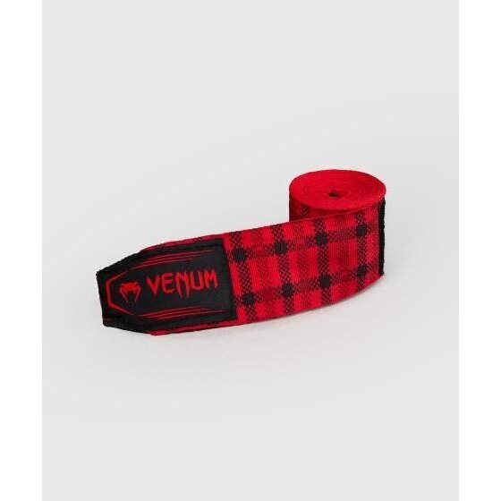 "Venum" Hand Wraps Tartan 4.5m - Fury Red 2 "Venum" Hand Wraps Tartan 4.5m - Fury Red 2