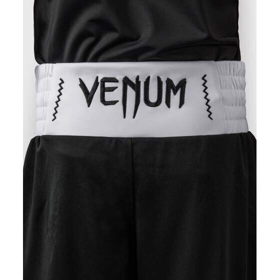 "Venum" Classic Youth Boxing Shorts - Black/White 5