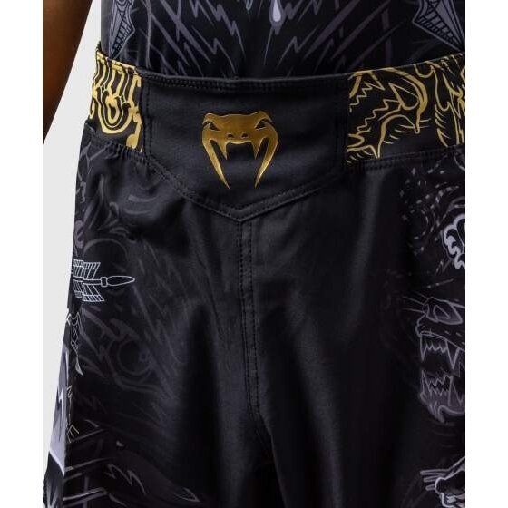 "Venum" Wolf Atak Kids MMA Shorts – Black/Grey 5
