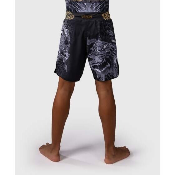 "Venum" Wolf Atak Kids MMA Shorts – Black/Grey 2